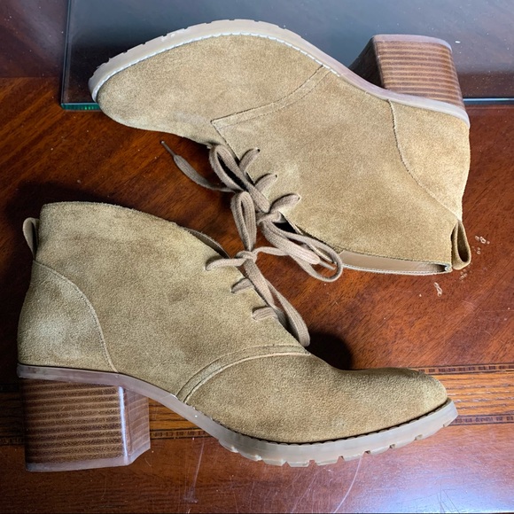 Susina Suede Leather Booties - Picture 3 of 11